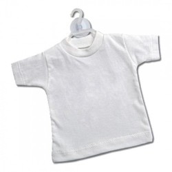 mini t-shirt magliettine in cotone  per auto personalizzabili da stampare o dipingere