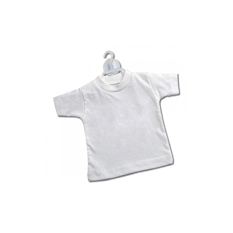 mini t-shirt magliettine in cotone  per auto personalizzabili da stampare o dipingere